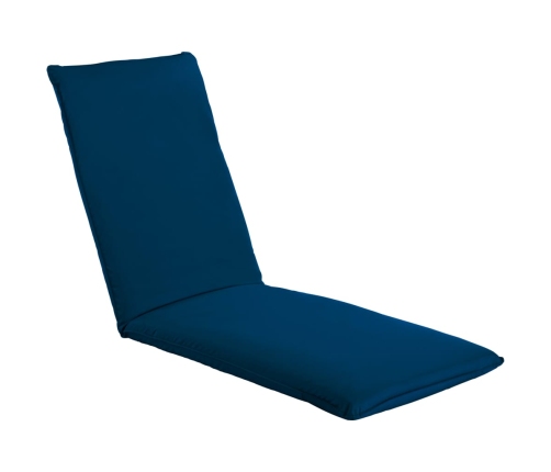 Tumbona plegable de tela Oxford azul marino