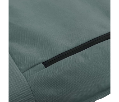 Tumbona plegable de tela Oxford gris