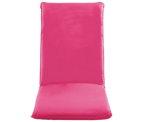 vidaXL Tumbona plegable de tela Oxford rosa