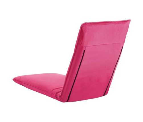 vidaXL Tumbona plegable de tela Oxford rosa