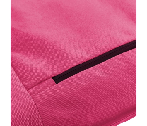 vidaXL Tumbona plegable de tela Oxford rosa