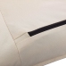 Tumbona plegable de tela Oxford blanco crema