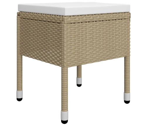 Juego de comedor de jardín de 5 piezas beige
