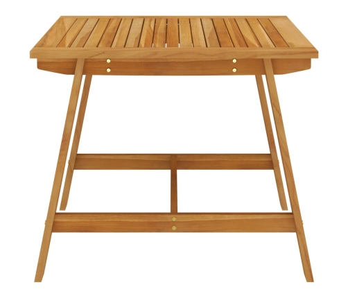 Juego de comedor para jardín de 3 piezas marrón