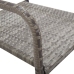 Juego de comedor para jardín 3 piezas gris
