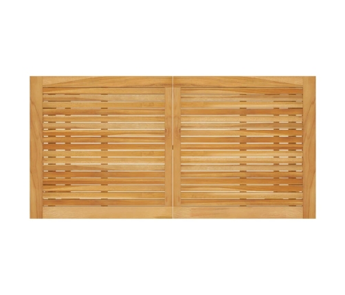 Juego de comedor de jardín de 5 piezas negro