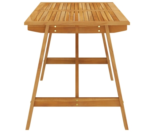 Juego de comedor de jardín de 5 piezas negro