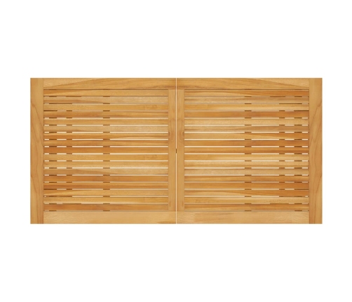 Juego de comedor de jardín de 5 piezas gris
