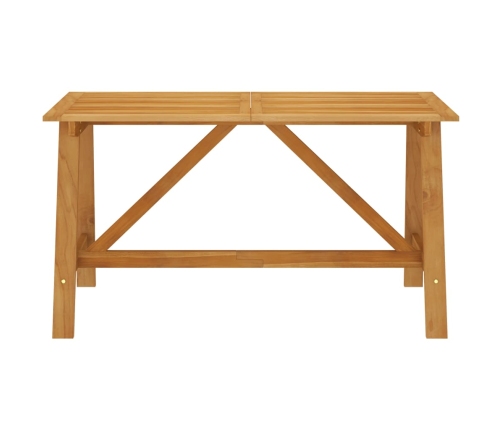 Juego de comedor de jardín de 5 piezas negro