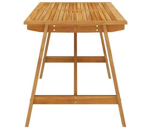 Juego de comedor de jardín de 5 piezas negro