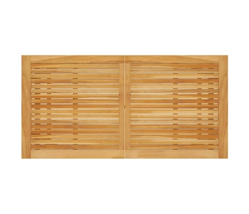 Juego de comedor para jardín 5 piezas marrón