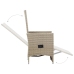 Juego de comedor de jardín 5 piezas beige