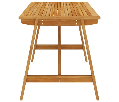Juego de comedor para jardín de 5 piezas gris oscuro