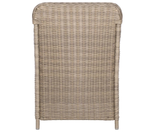Juego de comedor para jardín de 3 piezas marrón