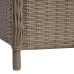Juego de comedor para jardín 5 piezas marrón