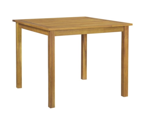 Juego de comedor para jardín de 5 piezas negro