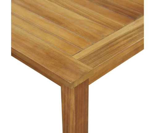 Juego de comedor para jardín de 5 piezas negro