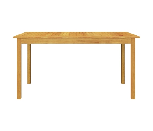 Juego de comedor para jardín 5 piezas marrón