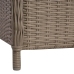 Juego de comedor para jardín 5 piezas marrón