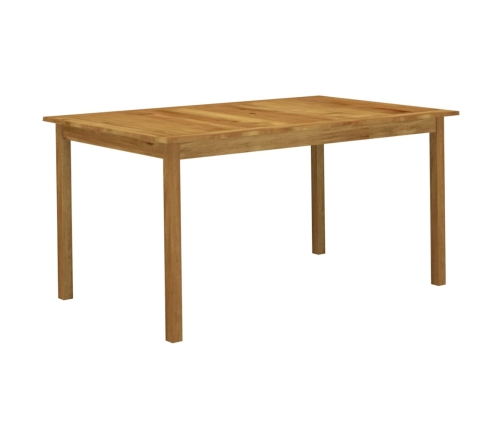 Juego de comedor para jardín de 5 piezas negro
