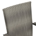 Juego de comedor para jardín de 7 piezas gris