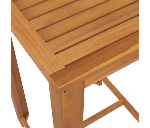 Conjunto de bar para jardín 3 piezas marrón