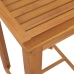Conjunto de bar para jardín 3 piezas marrón