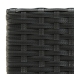 Conjunto de bar para jardín 3 piezas negro