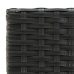Conjunto de bar para jardín 5 piezas negro