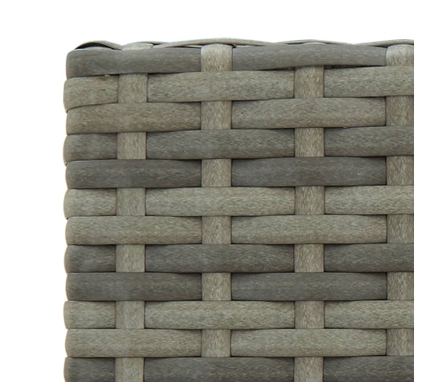 Conjunto de bar para jardín 5 piezas gris