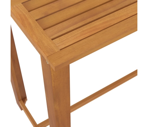 Conjunto de bar para jardín 7 piezas con cojines negro