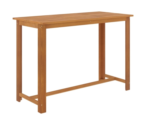 Conjunto de bar para jardín 7 piezas con cojines marrón