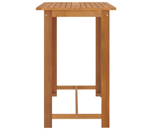 Conjunto de bar para jardín 7 piezas con cojines marrón