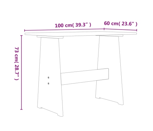 vidaXL Mesa de comedor con banco REINE madera maciza pino marrón miel