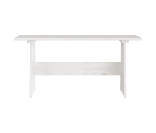 vidaXL Mesa de comedor con banco REINE madera maciza de pino blanco