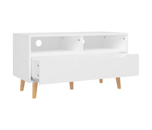 Mueble para TV madera contrachapada blanco 90x40x48,5 cm