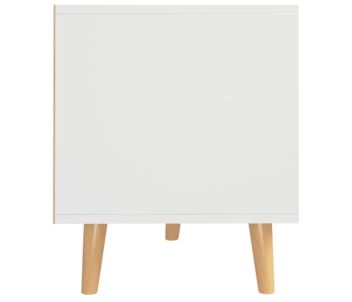 Mueble para TV madera contrachapada blanco 90x40x48,5 cm