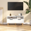 Mueble para TV madera contrachapada blanco 90x40x48,5 cm