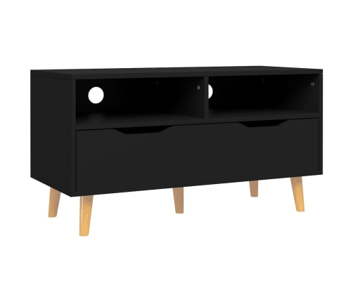 vidaXL Mueble de TV madera de ingeniería negro 90x40x48,5 cm