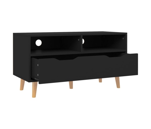 vidaXL Mueble de TV madera de ingeniería negro 90x40x48,5 cm