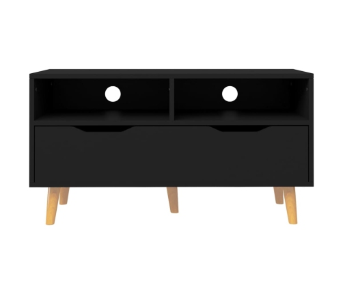 vidaXL Mueble de TV madera de ingeniería negro 90x40x48,5 cm