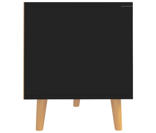 vidaXL Mueble de TV madera de ingeniería negro 90x40x48,5 cm