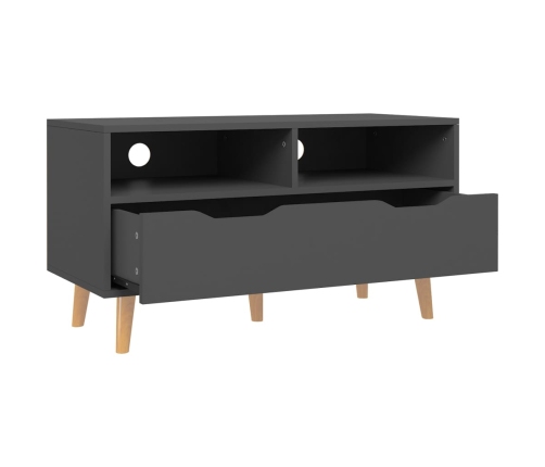 vidaXL Mueble de TV madera de ingeniería gris 90x40x48,5 cm