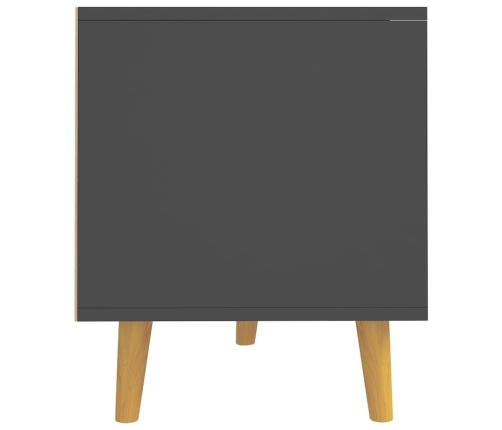 vidaXL Mueble de TV madera de ingeniería gris 90x40x48,5 cm