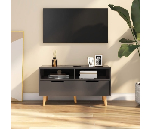 vidaXL Mueble de TV madera de ingeniería gris 90x40x48,5 cm