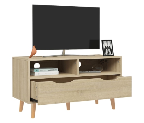 Mueble de TV madera de ingeniería roble Sonoma 90x40x48,5 cm