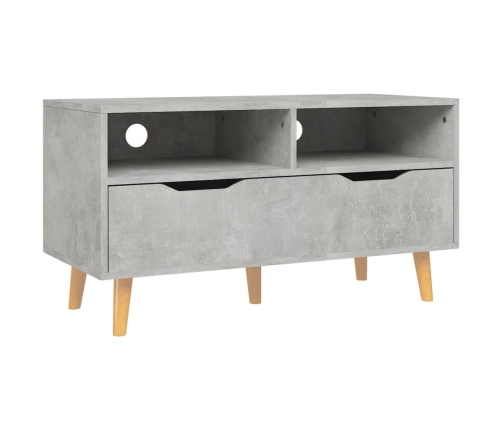 Mueble de TV madera de ingeniería gris hormigón 90x40x48,5 cm