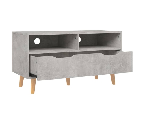 Mueble de TV madera de ingeniería gris hormigón 90x40x48,5 cm