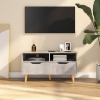 Mueble de TV madera de ingeniería gris hormigón 90x40x48,5 cm