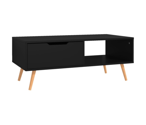 vidaXL Mueble de TV madera de ingeniería negro 100x49,5x43 cm